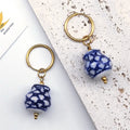 Handmade Chinese Style Blue And White Porcelain Dangle Earring Stainless Steel Ceramic Bead Female Drop Earrings Jewelry LS10S01 - Charlie Dolly