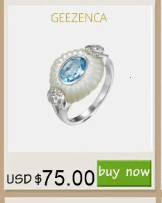 GEEZENCA 925 Silver Lapis Lazuli White Crystal Women's Drop Earrings 18K Gold Heart Waterdrop Dangle Earring Love Gift For Her