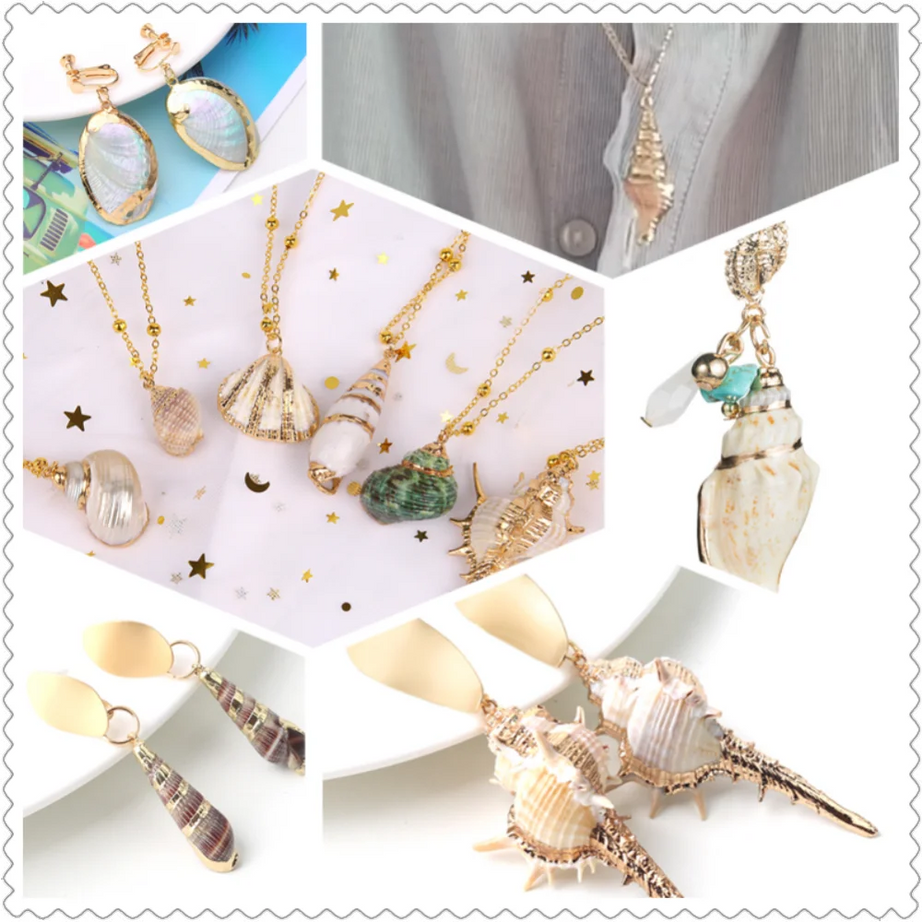 Conch Shell Boho Pendant Necklace
