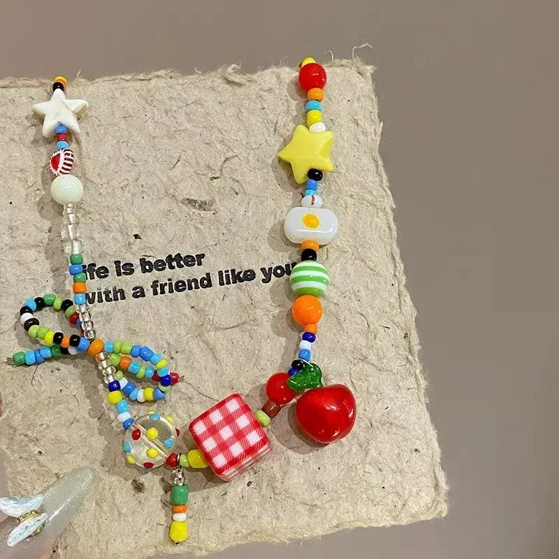 Seed Bead Double Layer Collar Necklace Jewelry