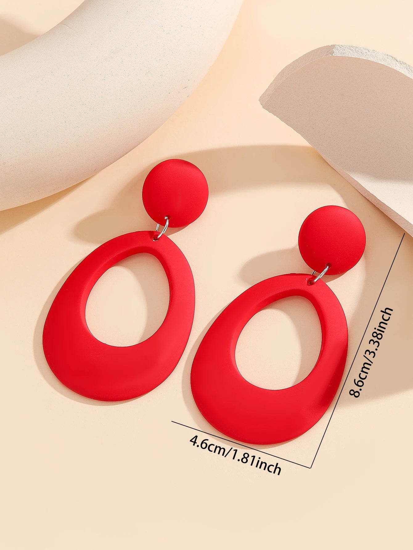 Colorful Acrylic Geometric Drop Earrings for Women Trendy Lightweight Boho Chic Dangle Jewelry Fashion Accessory