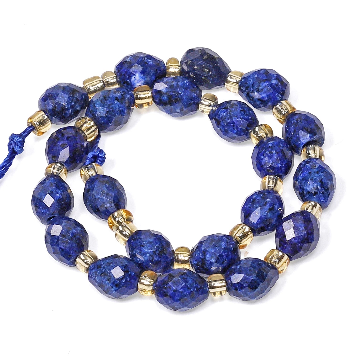 5x6mm Lapis Lazuli Beads Faceted Oval Shape Beads Loose Spacer Beads for Drop Earring Bracelet Women Jewelry Accessories