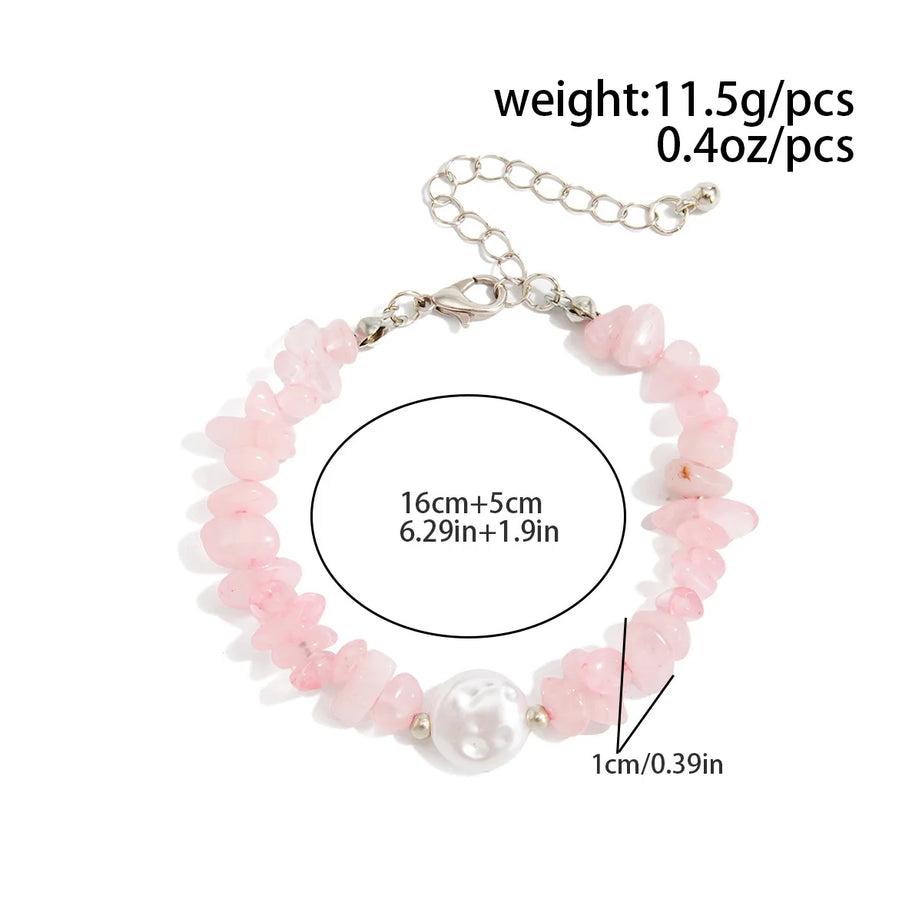 Pink Zircon Heart Pearl Pendant Necklace