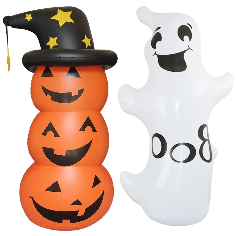 Halloween Standing Inflatable Pumpkin Windproof Stacked Pumpkins Festival Theme Party House Outdoor Courtyard Tumbler Toy Props - Charlie Dolly