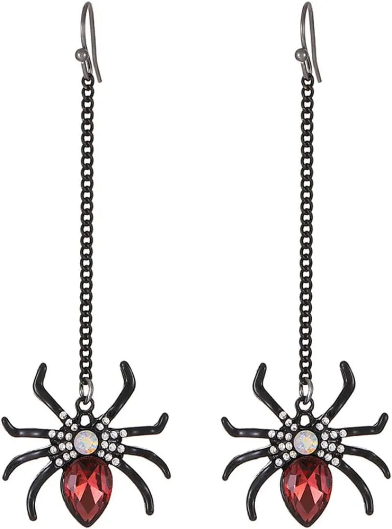 Gothic Spider Web Earring, Punk Tattoo Stud Earring for Halloween Witchy Silver Earring Jewelry Gifts - Charlie Dolly