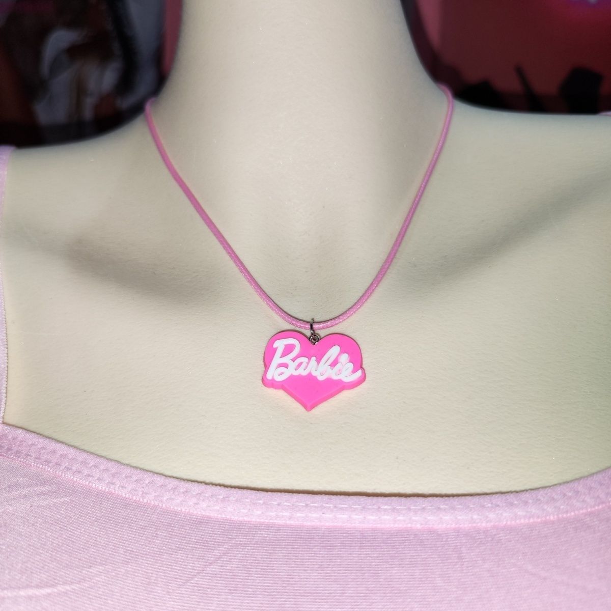 Anime Y2K Barbie Girls Necklace Kawaii Cartoon Doll Pendant Necklaces Fashion All-Match Women Girls Jewelry Accessories Gift Toy - Charlie Dolly