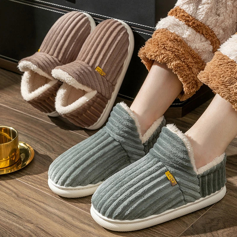 Pallene Fashion Plush Fur Slippers For Women Men Winter Indoor Fluffy Warm Fuzzy House Slippers Outdoor Fuzzy Soft Furry Slipper - Charlie Dolly