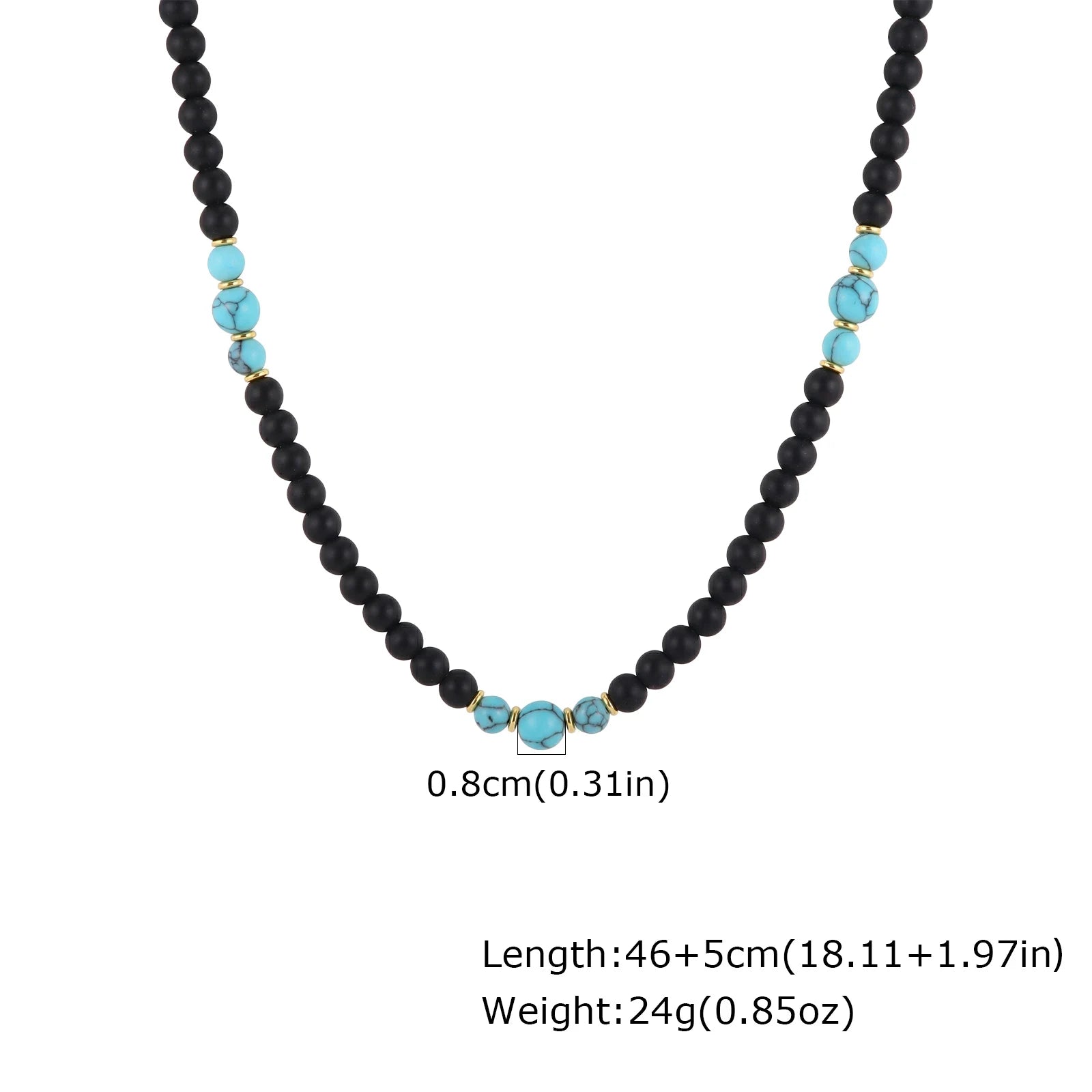 Retro Natural Stone Beads Necklace Tiger Eye Stone Stainless Steel Handmade Collar Necklace for Men Boho Trendy Jewelry Gifts