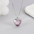 KOFSAC Shiny Romantic Crystal Melt Love Heart Pendant Necklace For Women 925 Silver Jewelry Girl Birthday Gift - Charlie Dolly