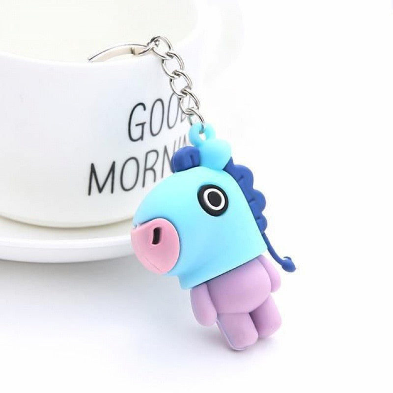 Korean Stars Kpop Btss Fans Keychain Cute Animal btt211 Doll Bag Pendant Adorable kawaii Keyring Jewelry Accessories For Women - Charlie Dolly