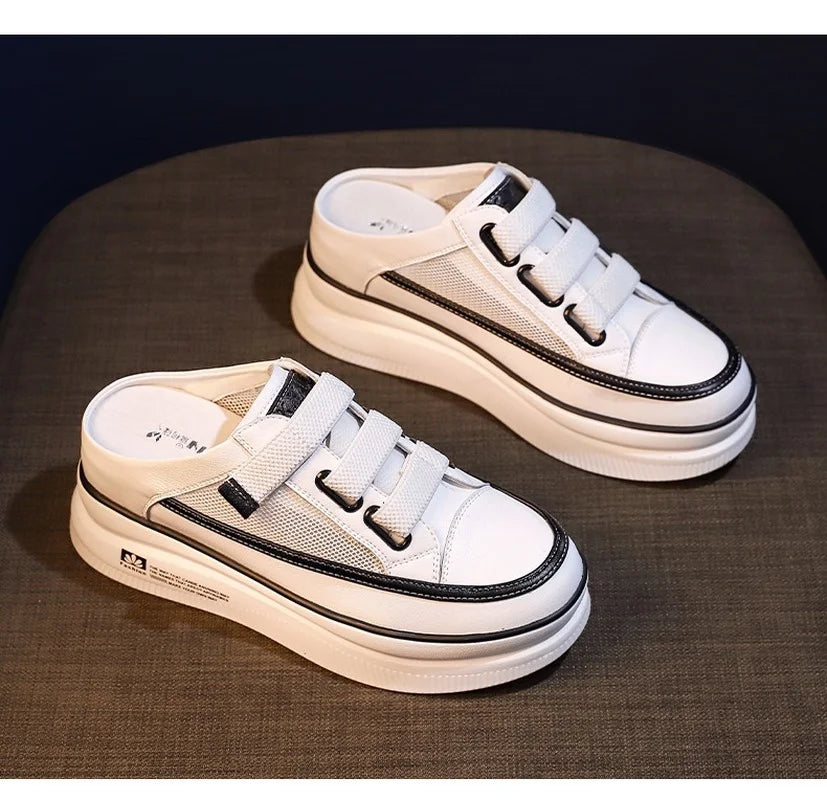 New Style Ladies Platform Sneakers Outdoor Breathable Mesh Wedges Comfortable And Fashionable  Medium strength - Charlie Dolly