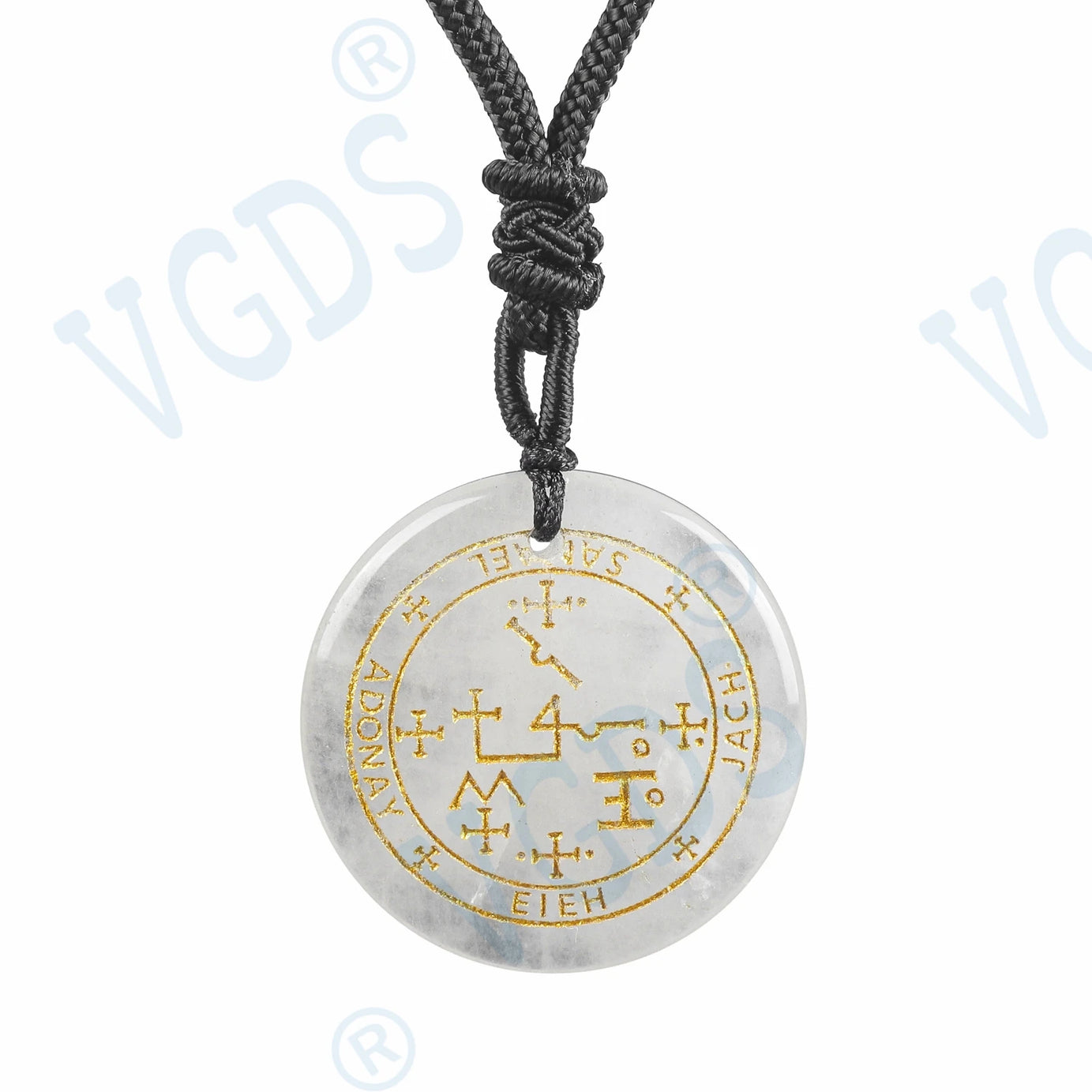 Seven Archangel Natural Crystal Pendant Necklace, Angel Protection Amulet Talisman