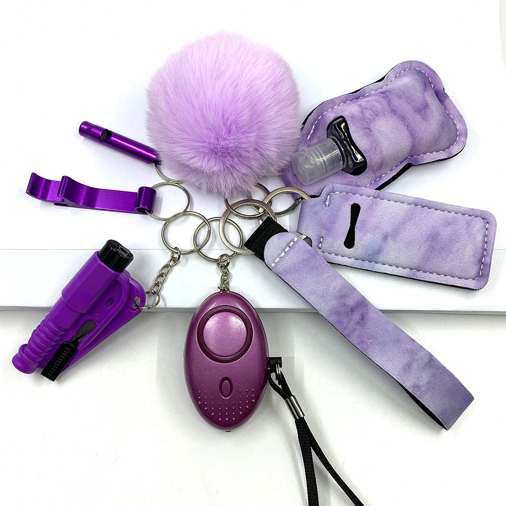 Self Defense Keychains Set Outdoor Knuckles Kit Self-Defense Wholesale Bulk Custom Accessories Defensive For Women Kid Girl - Charlie Dolly