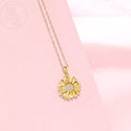 Rose Valley Sunflower Pendant Necklace for Women CZ Pendants Fashion Jewelry Girls Gifts YN044 - Charlie Dolly