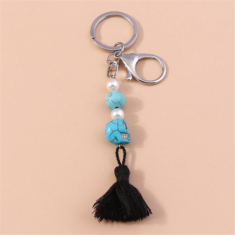 1Pc Bohemia Evil Eye Hamsa Hand Keychain for Women Men Blue Eye Sun Feather Key Ring Bag Pendant Car Key Holder Rings Wholesale - Charlie Dolly