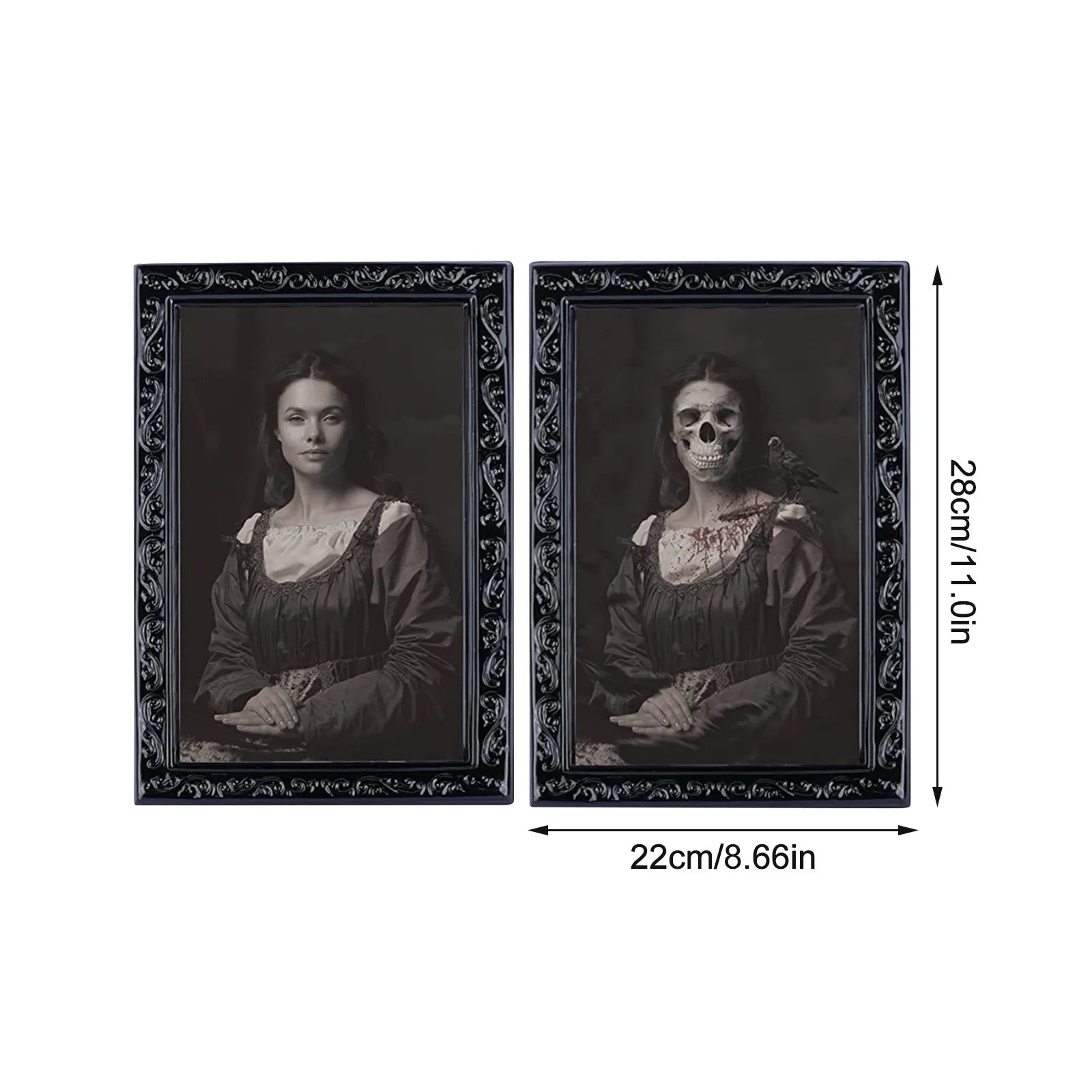 2024 New Horror Picture Frame Lens 3d Face Changing Horror Portraiture Haunted Weird Party Supplies Gifts CumpleañOs Decoracion - Charlie Dolly