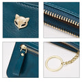 FOXER Brand Female Coin Packet Split Leather Card Holder Women Wallet Gift For Girl's Stylish Lady Short Clutch Purse Key Cases - Charlie Dolly