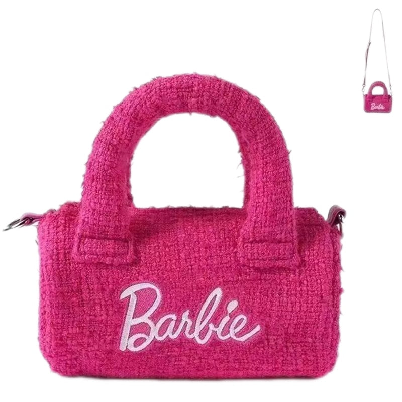 Barbie Autumn Winter Autumn Winter Handbag Handbag Cartoon Anime Fashion Bucket Bag for Girl Birthday Christmas Gifts