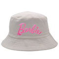 Fashion Barbie Fisherman Hat Kawaii Girls Embroidery Letter Women Outdoor Sunscreen Cap Summer Casual Beach Sunshade Caps Gifts - Charlie Dolly