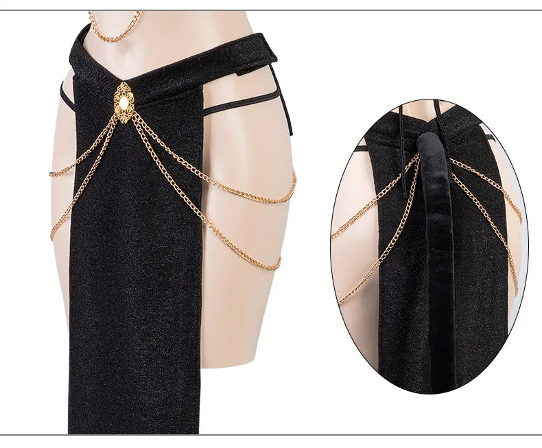 Egyptian Queen Dress Up Clothes Cat Ear Girl Uniform Sexy Lingerie Halloween Nightclub Bar Party Stage Cosplay Anime Outfit - Charlie Dolly