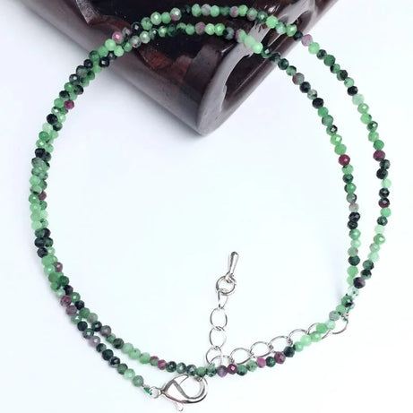 2025 New Boho Exquisite 2mm Natural Stone Necklace Small Chain Ladies Fashion Bracelet Accessories Charm Jewelry Accessorie - Charlie Dolly