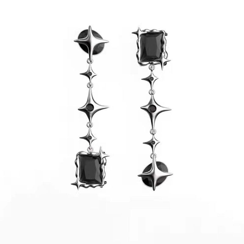 Cool Y2K Star Drop Earrings Hot Girl Harajuku Creative Planet Pearl Crystal Stars Earings Korean Fashion for Women Punk Jewelry - Charlie Dolly