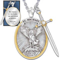 Catholic Patron Saint Pendant Michael St. Michael The Archangel Pendant Necklace Dropshipping In Stock - Charlie Dolly