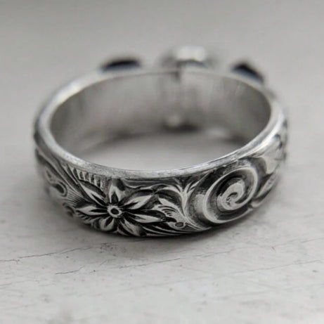 Triple Goddess Moon Phase Ring