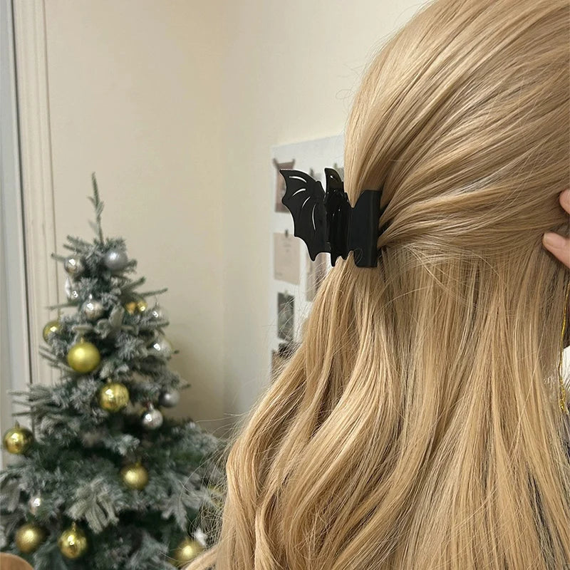 Fashionable Women's Halloween Hair Clip Bat Shaped Mini Acetic Acid Hair Claw Personalized Cute Girl Claw Hair Accessories - Charlie Dolly