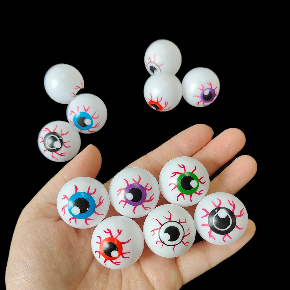 12pcs Halloween Eyeballs Artificial Horror Scary Eye Balls Kids Trick or Treat Prank Terror Props Halloween Decoration 2024 - Charlie Dolly