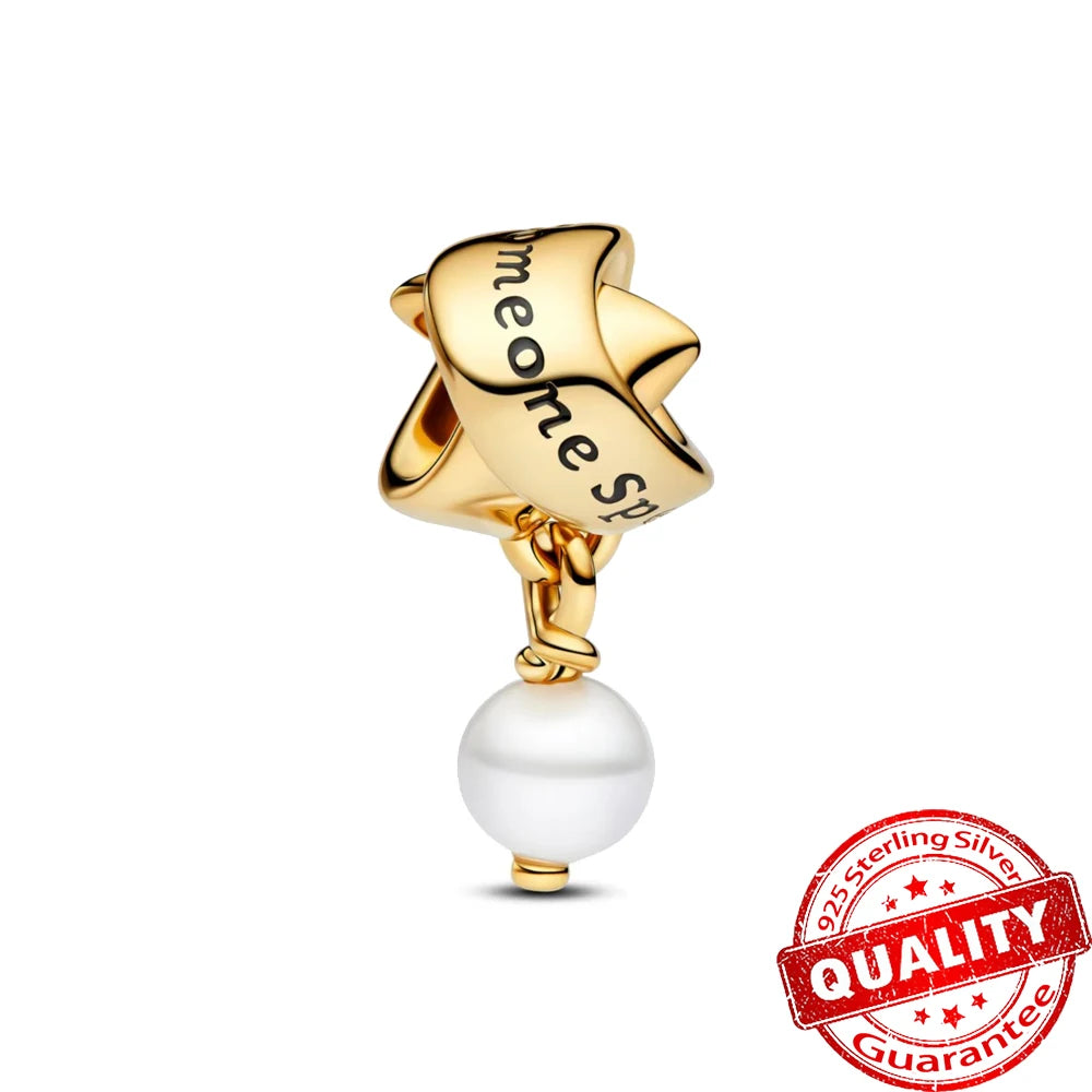High Quality 925 Sterling Silver Lotus Coral Seahorse Love Cube Fortune Bag Pendant Fit DIY Bracelet Necklace Wedding Party Gift