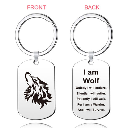 Wolf Friends Key Chains Keyring Keychain Fashion Jewelry Key chain Family Christmas Graduation Gift