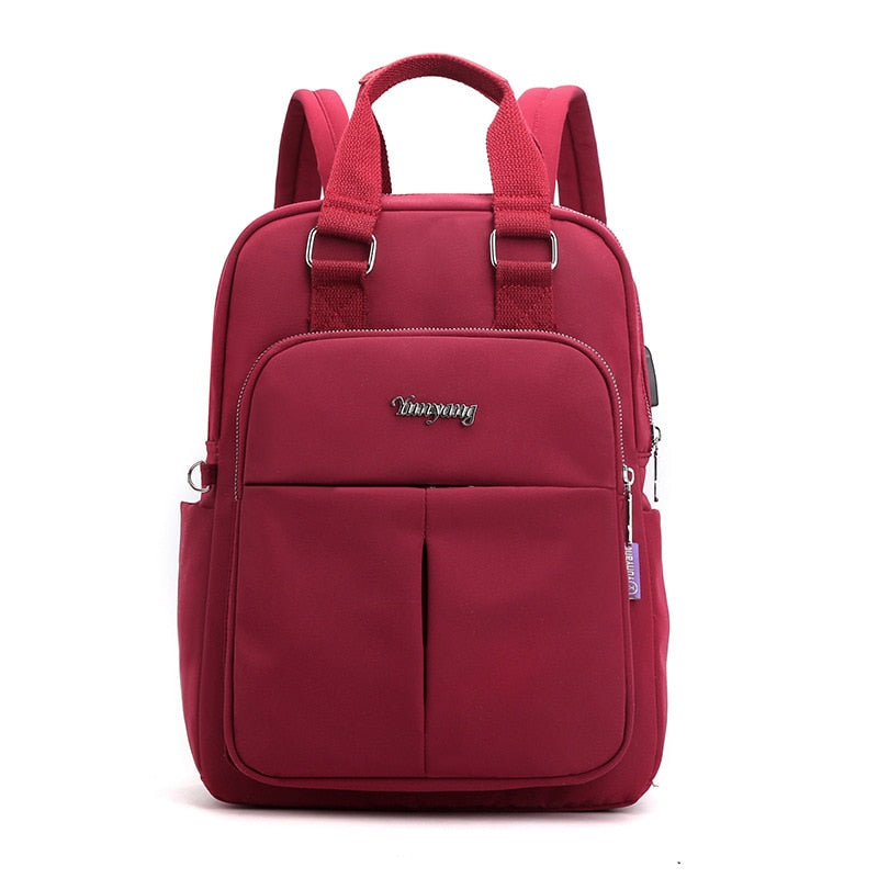 Girls Laptop Backpacks Pink Men USB Charging Bagpack Women Travel Backpack School bags Bag For boys Teenage mochila escolar 2023 - Charlie Dolly