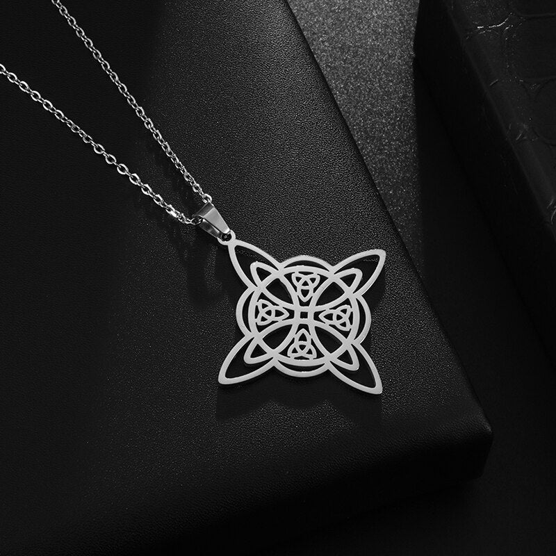 Vintage Odin Celtics Knot Pendant Necklace Men Punk Viking Jewelry Odin Trinity Necklace - Charlie Dolly