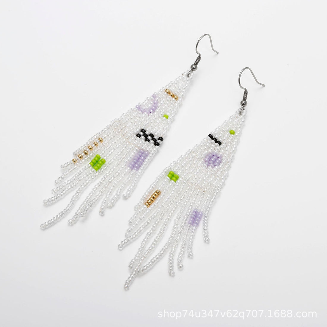 LIMAX Bohemian Earrings 2022 Beads Long Earrings Ethnic Style Drop Earings Fashion Jewelry Bijoux Femme Statement Earrings - Charlie Dolly