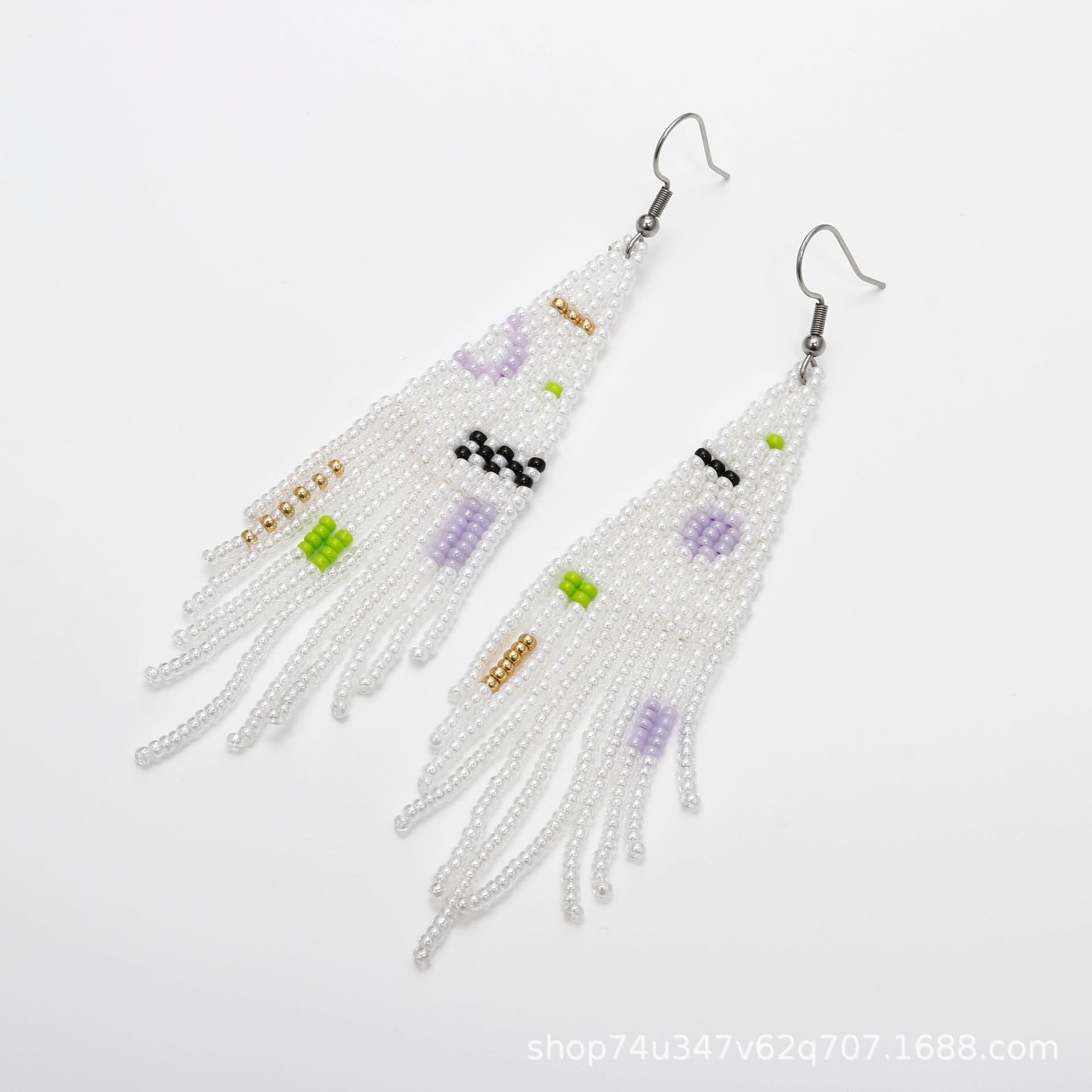 LIMAX Bohemian Earrings 2022 Beads Long Earrings Ethnic Style Drop Earings Fashion Jewelry Bijoux Femme Statement Earrings - Charlie Dolly