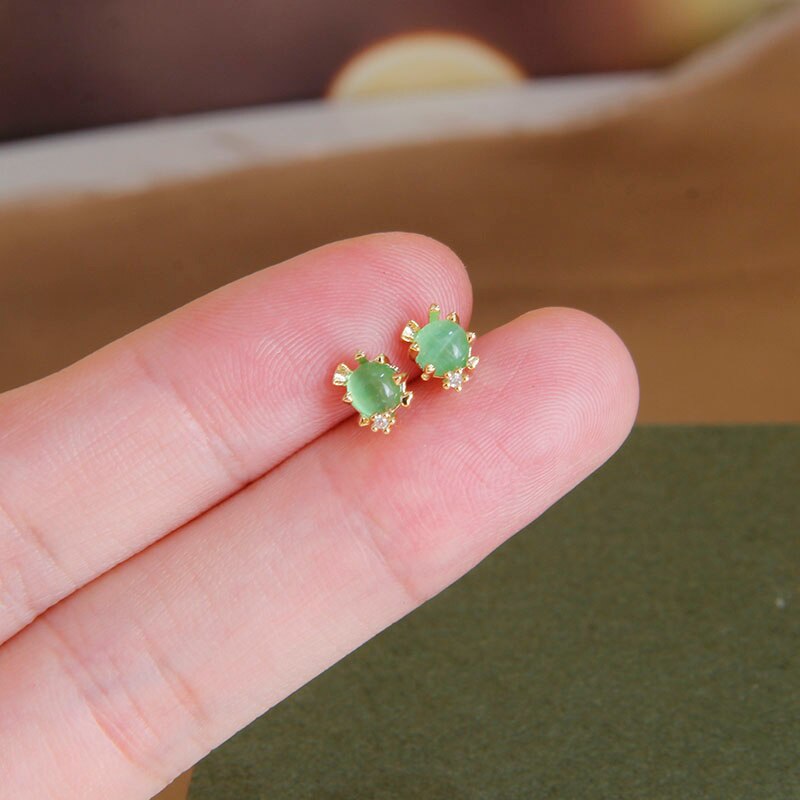 Sight Cute Jellyfish Earrings  Fashion Brand Jewelry Delicate Crystal Ocean Animal Stud Earrings for Women Gift - Charlie Dolly