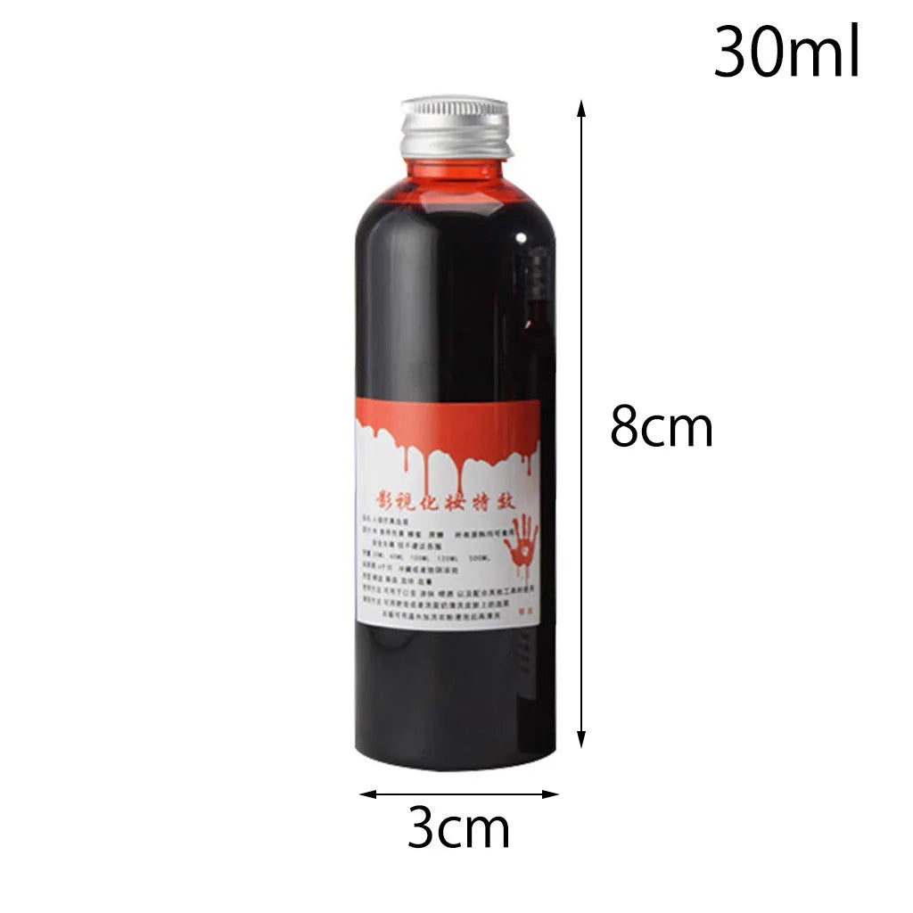 1 Bottles Halloween Emulation Fake Props Makeup Blood 30-100ml Blood Whole Cosplay Prank Props Makeup Person Plasma Fake 2024 - Charlie Dolly