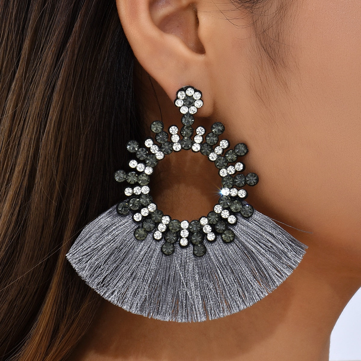 AYAYOO Fashion Bohemia Long Tassel Earrings Ethnic Big Drop Earrings for Women Statement Dangle Earring Girls Fashion Jewelry - Charlie Dolly