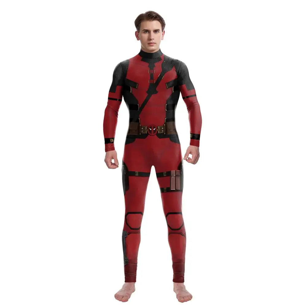 VIP FASHION Wolverine Deadpool Costume Family Matching Suit Adult Kid Zentai Bodysuit Halloween Jumpsuit Movie Fancy Party Wear - Charlie Dolly