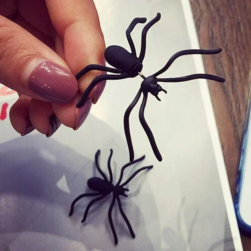 3D Punk Style Black Spider Halloween Animal Stud Earrings Vintage Fashion Jewelry Gifts Fashion Accessories for Women Gifts - Charlie Dolly