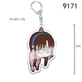 Anime EVA Keychain Cute Q Version Characters Cartoon Print Acrylic Key Chain Ring Holder Bag Charm Classic Jewelry Teens Gift - Charlie Dolly