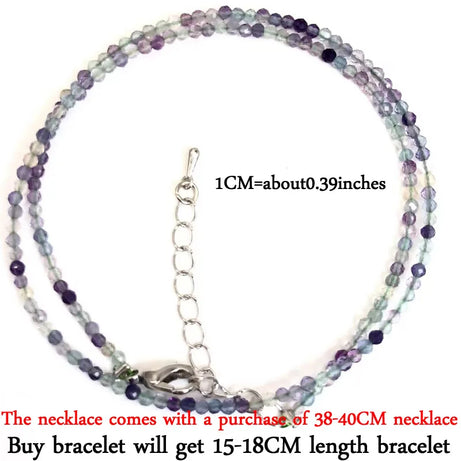 2mm Gemstone Beaded Necklace & Bracelet