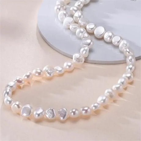 Natural Baroque Freshwater Pearl Boho Choker Necklace