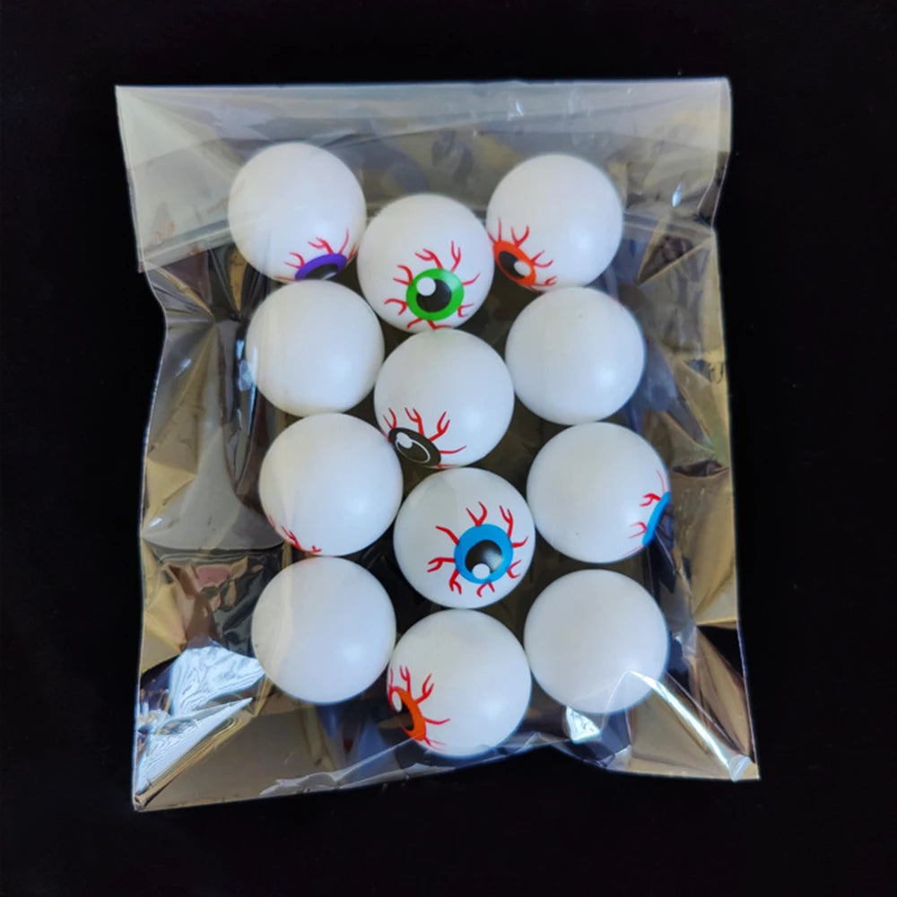 12pcs Halloween Eyeballs Artificial Horror Scary Eye Balls Kids Trick or Treat Prank Terror Props Halloween Decoration 2024 - Charlie Dolly