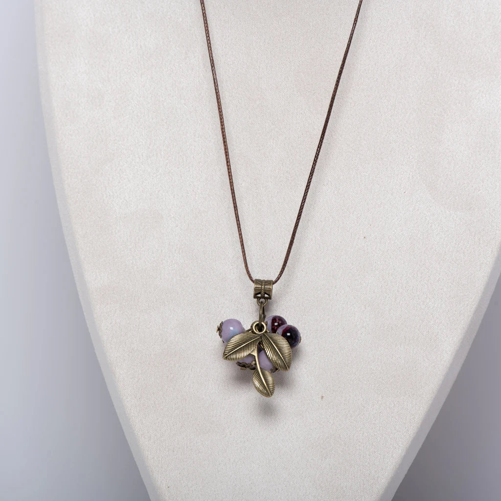 Fruit Ceramic Bead Long Necklace Jewelry
