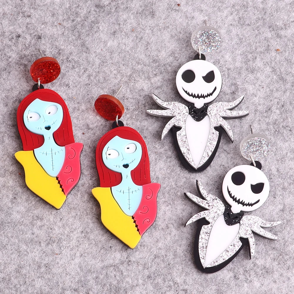 New Halloween Big Plasma Blood Bag Acrylic Drop Earrings for Women Creative Gothic Blood Pack Long Earring Vampire Jewelry Gifts - Charlie Dolly