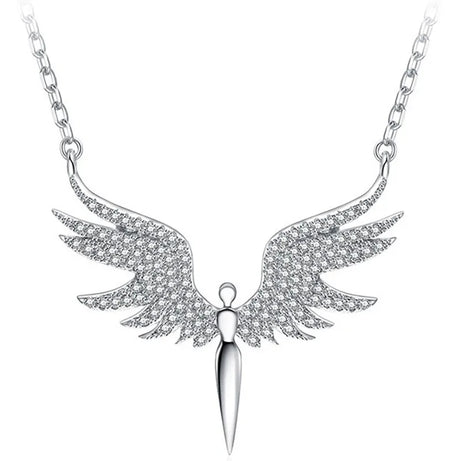 Angel Wings Pendant Boho Clavicle Chain Necklace