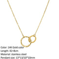 SUNIBI Fashion Stainless Steel Necklace for Woman Personality Infinity Cross Pendant Gold Color Necklaces on Neck Women Jewelry - Charlie Dolly