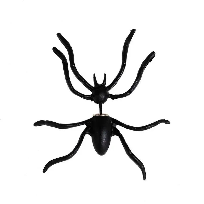 3D Punk Style Black Spider Halloween Animal Stud Earrings Vintage Fashion Jewelry Gifts Fashion Accessories for Women Gifts - Charlie Dolly